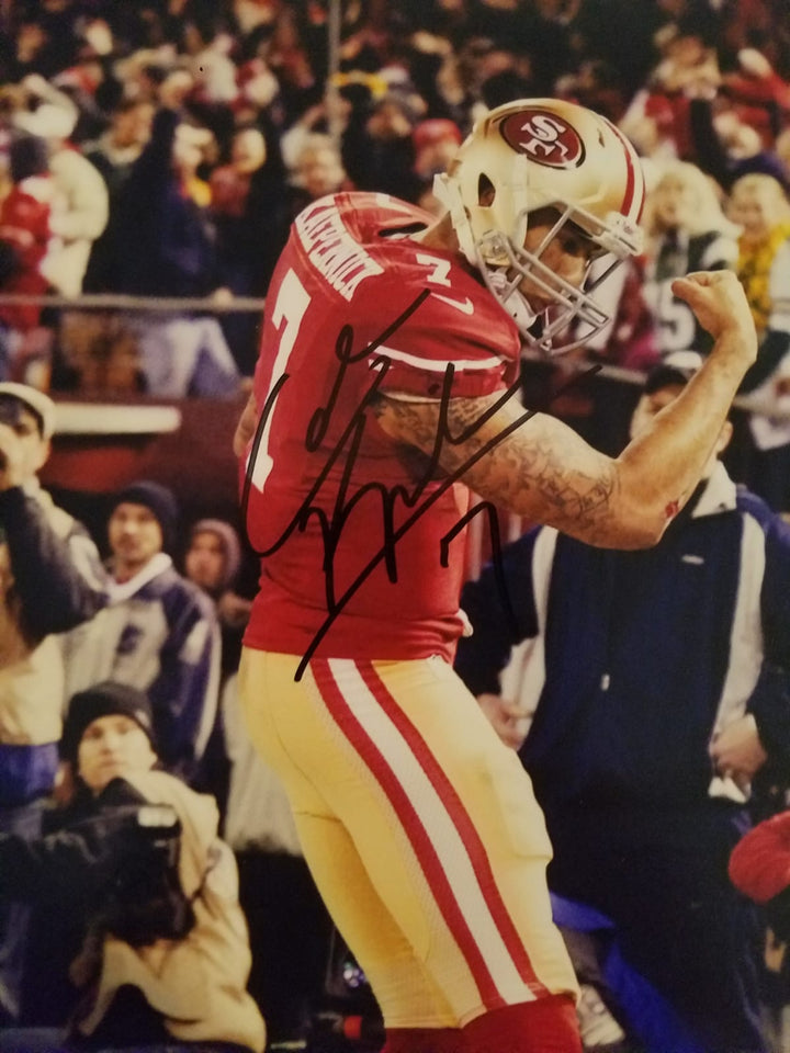 Colin Kaepernick San Francisco 49ers 8 by 10 signed with proof