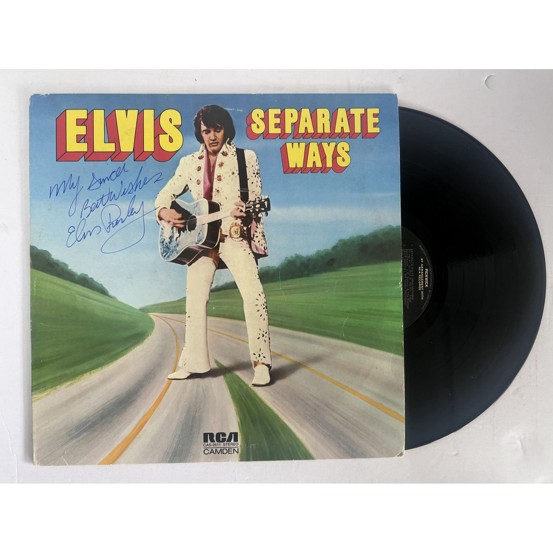 Elvis Presley "Separate Ways" original 1972 LP signed