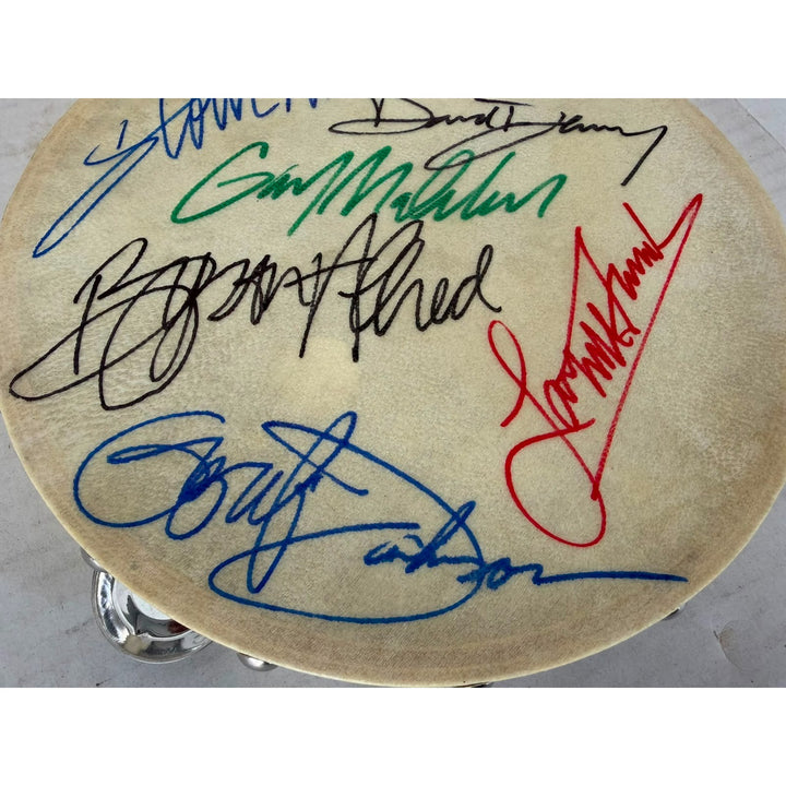 Steve Miller Band Tambourine 8" signed with proof.