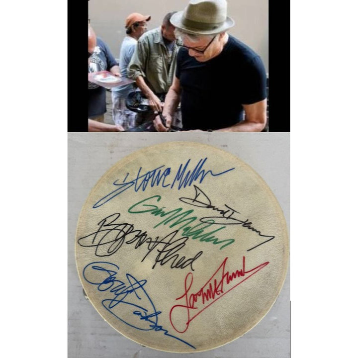 Steve Miller Band Tambourine 8" signed with proof.