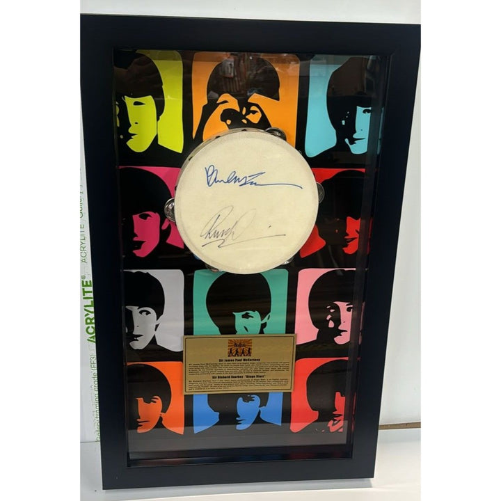 Steve Miller Band Tambourine 8" signed with proof.