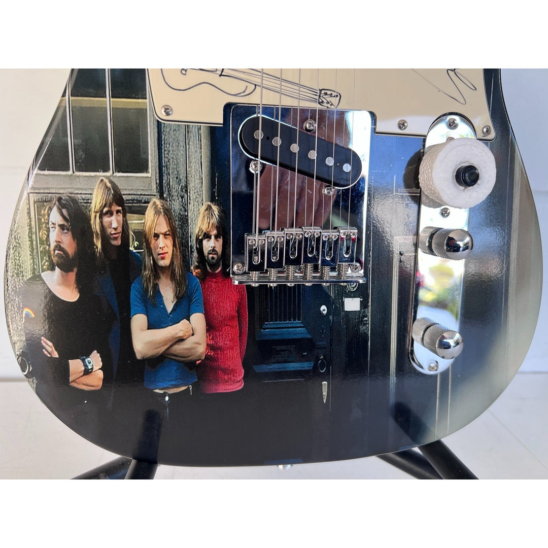 Pink Floyd Roger Waters David Gilmour Richard Wright Nick Mason "One of a Kind" telecaster full size electric guitar signed with proof.