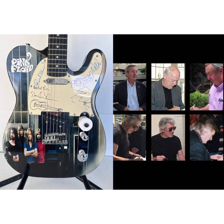 Pink Floyd Roger Waters David Gilmour Richard Wright Nick Mason "One of a Kind" telecaster full size electric guitar signed with proof.