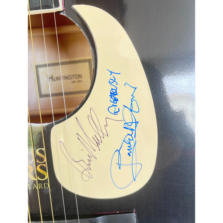 The Righteous Brothers Bill Medley and Bobby Hatfield one of a kind full size guitar signed with proof