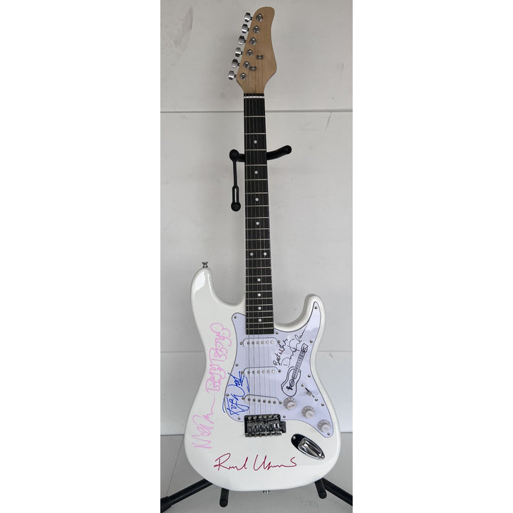 Pink Floyd Roger Waters David Gilmour Richard Wright Nick Mason electric guitar signed with proof ..