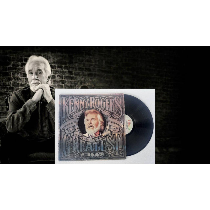 Kenny Rogers "Greatest Hits" original album LP signed with proof