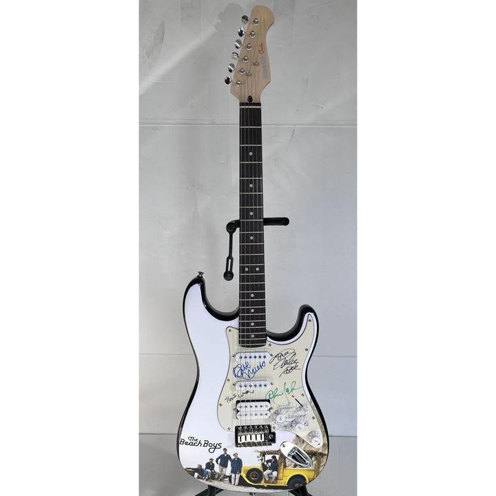 The Beach Boys full size Stratocaster one of a kind  electric guitar Brian Wilson, Mike Love, Al Jardine, David Marks (with lyrics).
