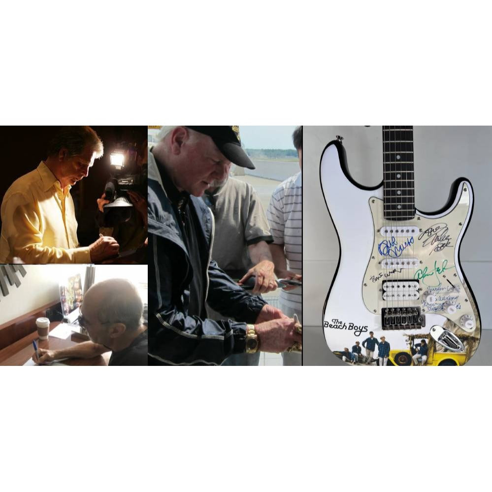 The Beach Boys full size Stratocaster one of a kind  electric guitar Brian Wilson, Mike Love, Al Jardine, David Marks (with lyrics).