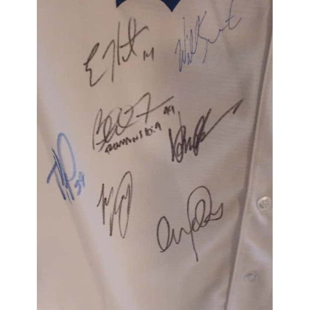 Los Angeles Dodgers Shohei Ohtani Freddie Freeman Mookie Betts 2025 team signed jersey with proof.