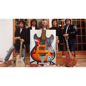 Roy Orbison George Harrison Tom Petty Bob Dylan Jeff Lynne The Traveling Wilburys Kingston Semi Hollowbody 1960's Vintage Burst Electric Gui