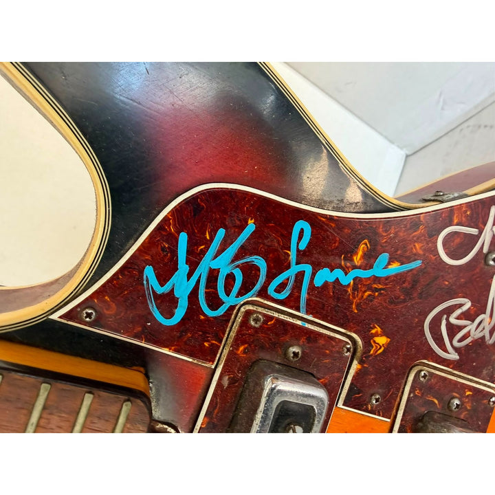 Roy Orbison George Harrison Tom Petty Bob Dylan Jeff Lynne The Traveling Wilburys Kingston Semi Hollowbody 1960's Vintage Burst Electric Gui.