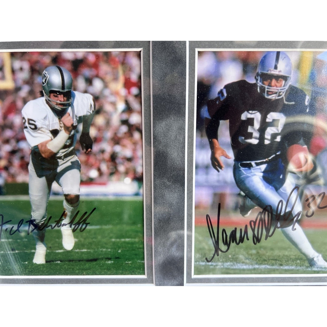 Los Angeles Raiders Oakland Raiders Al Davis Ted Hendricks Marcus Allen John Madden (14) 5x7 photo signed by the all-time greatest Raiders w