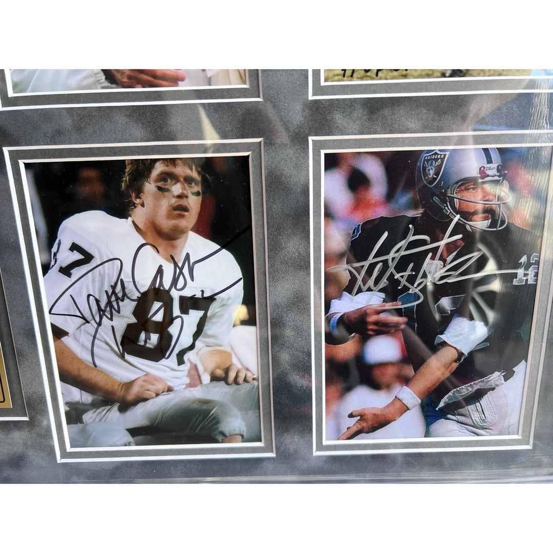 Los Angeles Raiders Oakland Raiders Al Davis Ted Hendricks Marcus Allen John Madden (14) 5x7 photo signed by the all-time greatest Raiders w