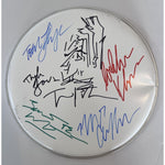 Load image into Gallery viewer, Tom Petty Belmont Trench Ron Blair Mike Campbell and the Heartbreakers drumhead signed with proof
