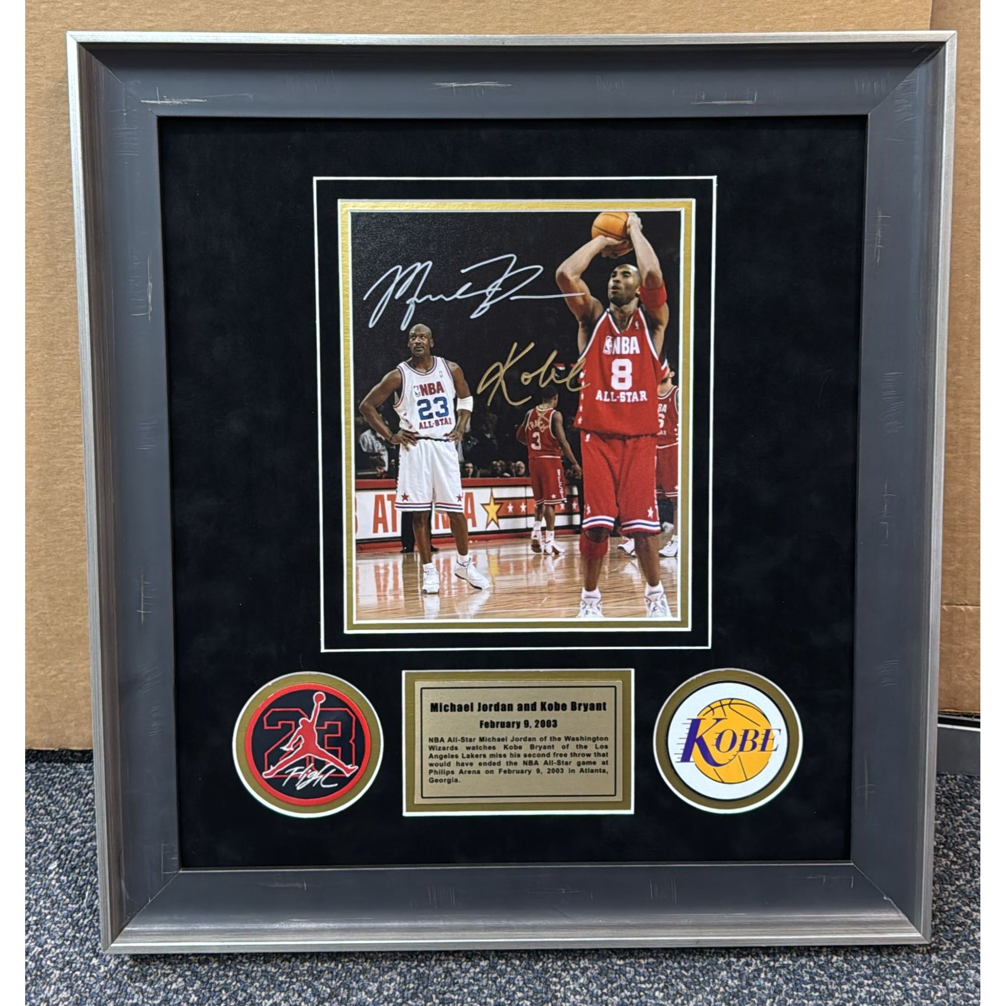 Basketball Cards Kobe Bryant Autographed Signed Framed Los Angeles