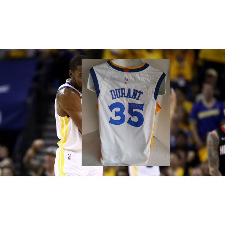 Kevin Durant Golden State Warriors game model jersey signed with proof