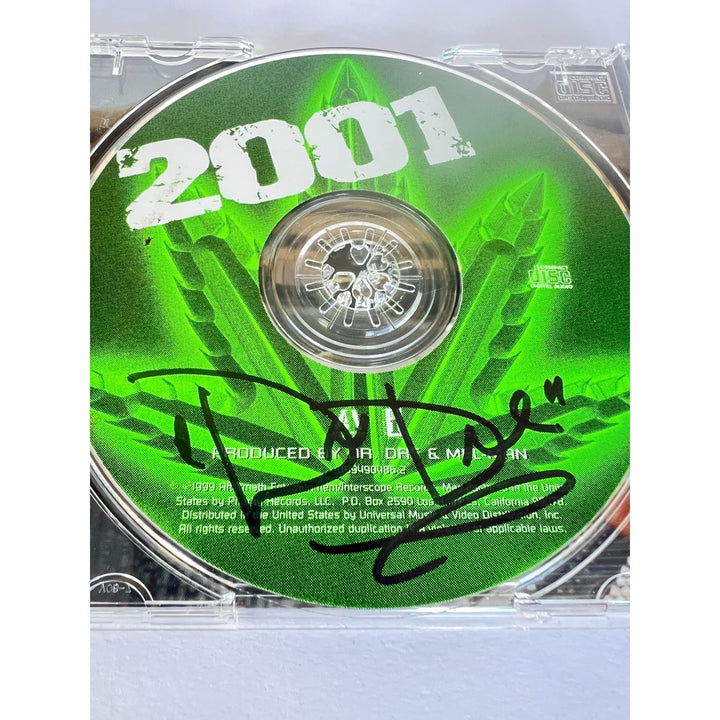 "Dr. Dre" Andre Romell Young "2001" CD jacket & and CD both signed with proof