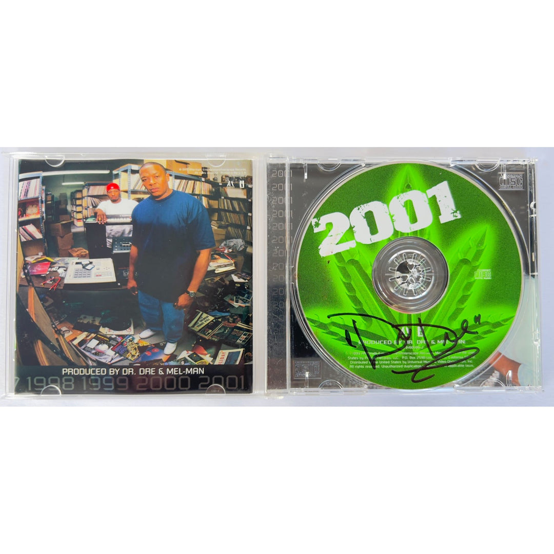 "Dr. Dre" Andre Romell Young "2001" CD jacket & and CD both signed with proof