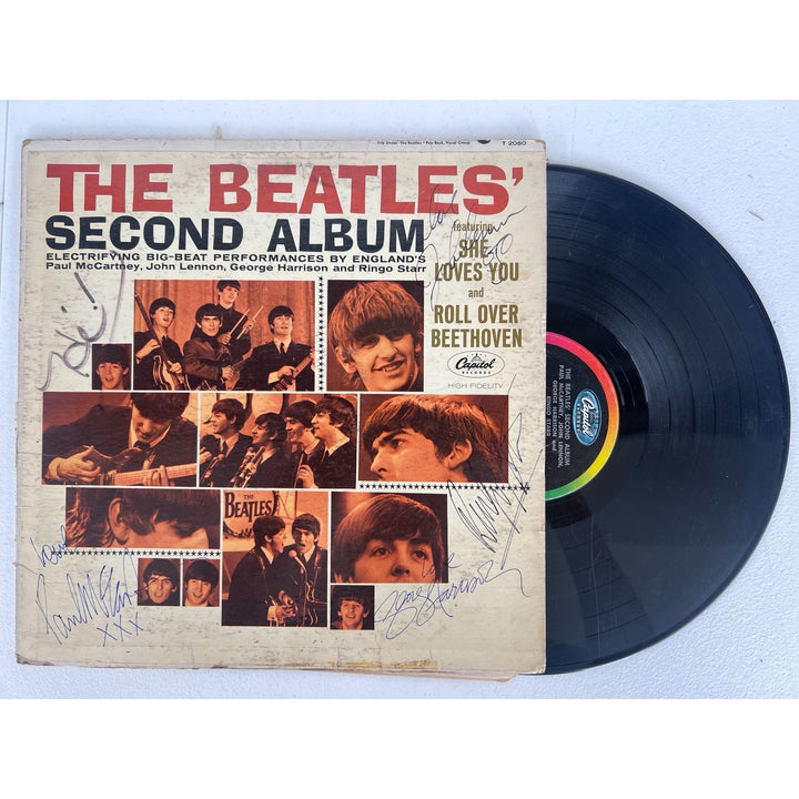 The Beatles "Second Album" 1964 original lp signed with proof.