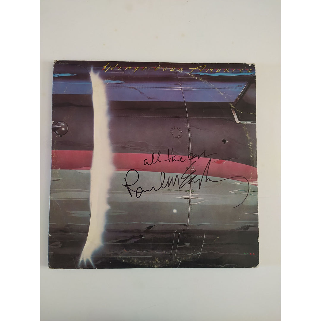 Paul McCartney Wings Over America original LP signed with proof