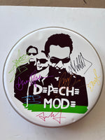 Load image into Gallery viewer, Depeche Mode David Gahan personalized one-of-a-kind drumhead signed with proof
