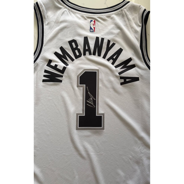 San Antonio Spurs Victor Wembanyama Authentic game model jersey signed with proof.