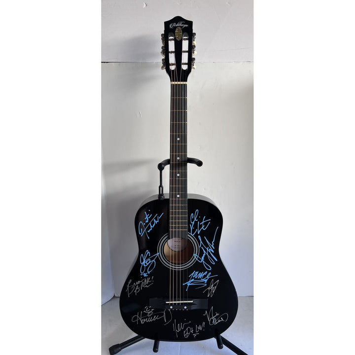 Backstreet Boys and NYSNC full size acoustic guitar signed with proof