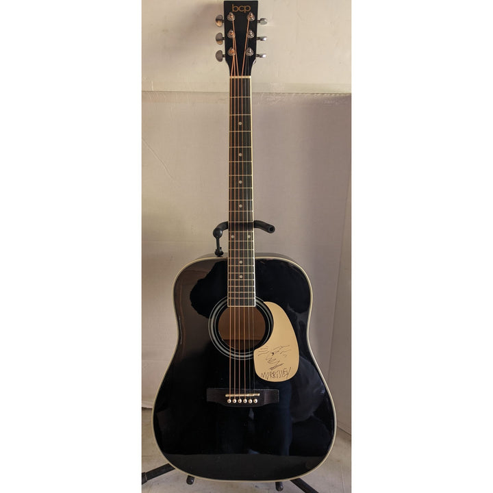 Patrick Morrissey lead singer The Smiths 41' full size acoustic guitar signed with proof