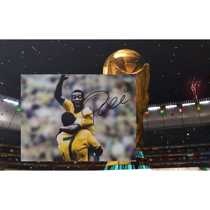  World Cup, All-Time Greats, Edison Arantes do Nascimento, "Pele", signed, 5x7 photo, with proof