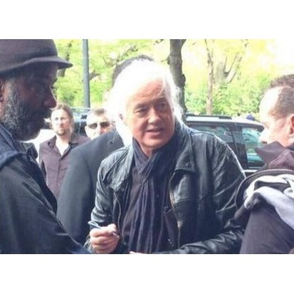 Jimmy Page & Ritchie Blackmore 5x7 photo signed with proof