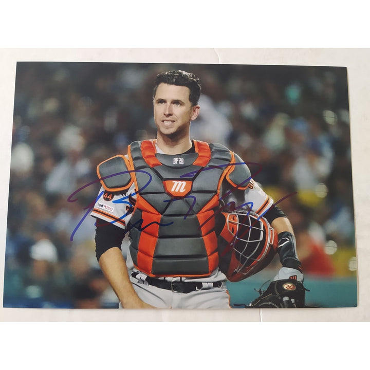 Buster Posey, San Francisco, Giants, World Series, champions, 5x7 photos, signed, with proof