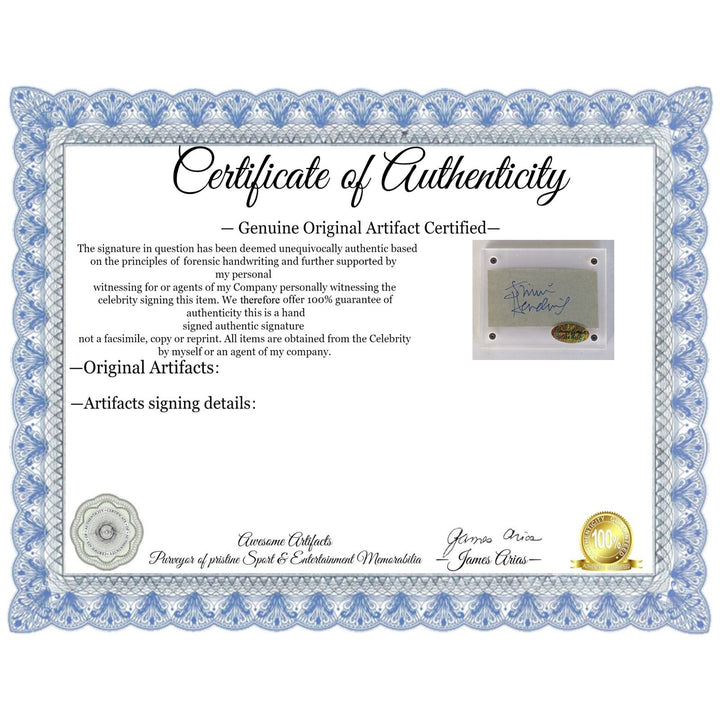 Jimi Hendrix Vintage autograph book page signed with proof