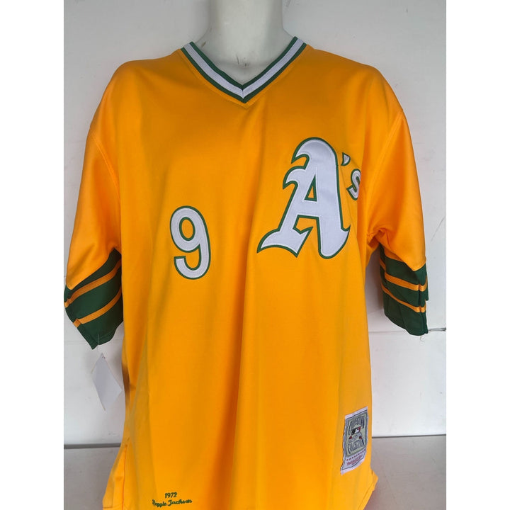 Reggie Jackson 0akland Athletics Jersey just like Mr. October used in 1973 his rookie season.
