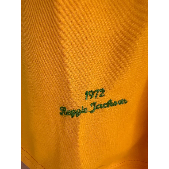 Reggie Jackson 0akland Athletics Jersey just like Mr. October used in 1973 his rookie season.