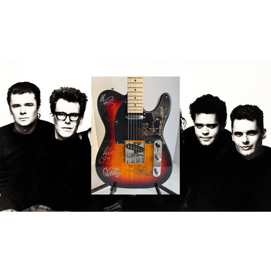 INXS Michael Hutchence full size Telecaster electric guitar signed with proof.