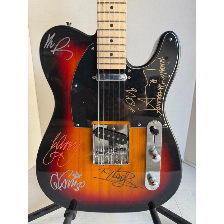 INXS Michael Hutchence full size Telecaster electric guitar signed with proof.