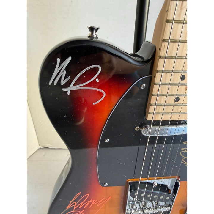 INXS Michael Hutchence full size Telecaster electric guitar signed with proof.