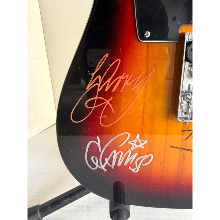 INXS Michael Hutchence full size Telecaster electric guitar signed with proof.