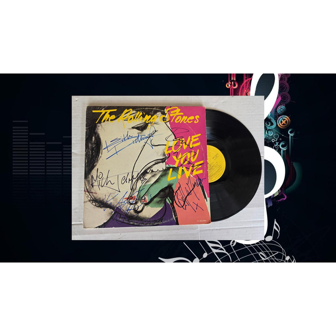 The Rolling Stones ''Love you Live'' LP signed with proof.