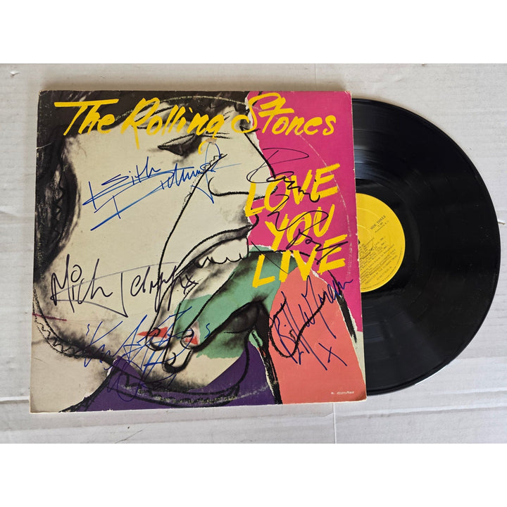 The Rolling Stones ''Love you Live'' LP signed with proof.