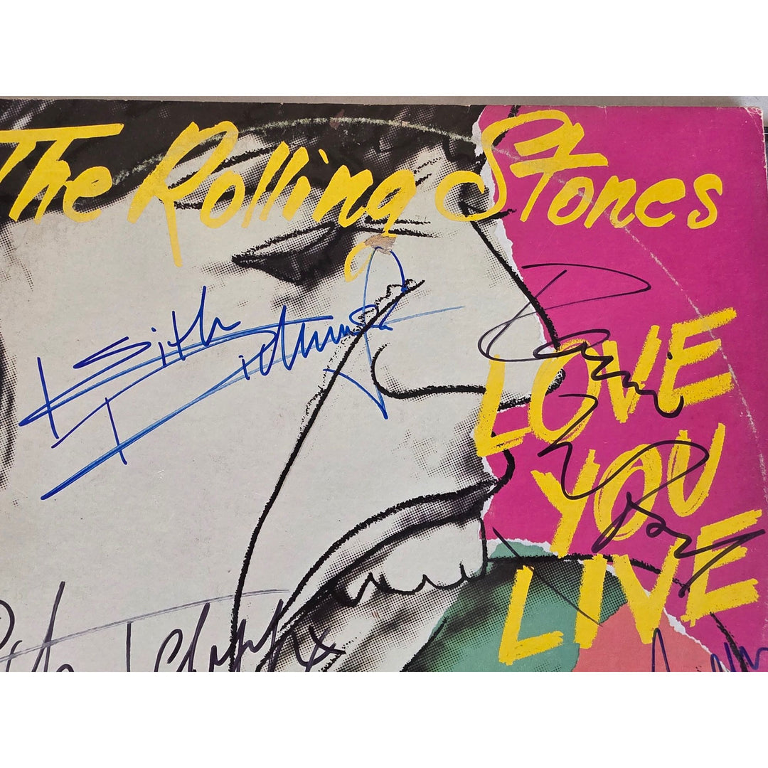 The Rolling Stones ''Love you Live'' LP signed with proof.