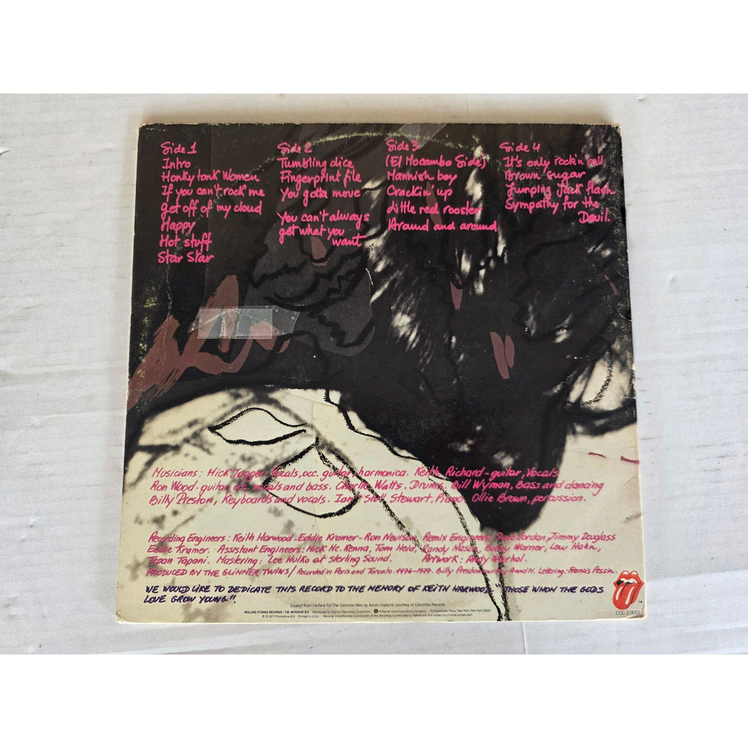The Rolling Stones ''Love you Live'' LP signed with proof.