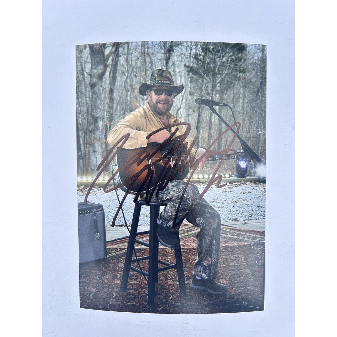 Hank Williams Jr. Country Music Legend 5x7 Photo signed with proof.