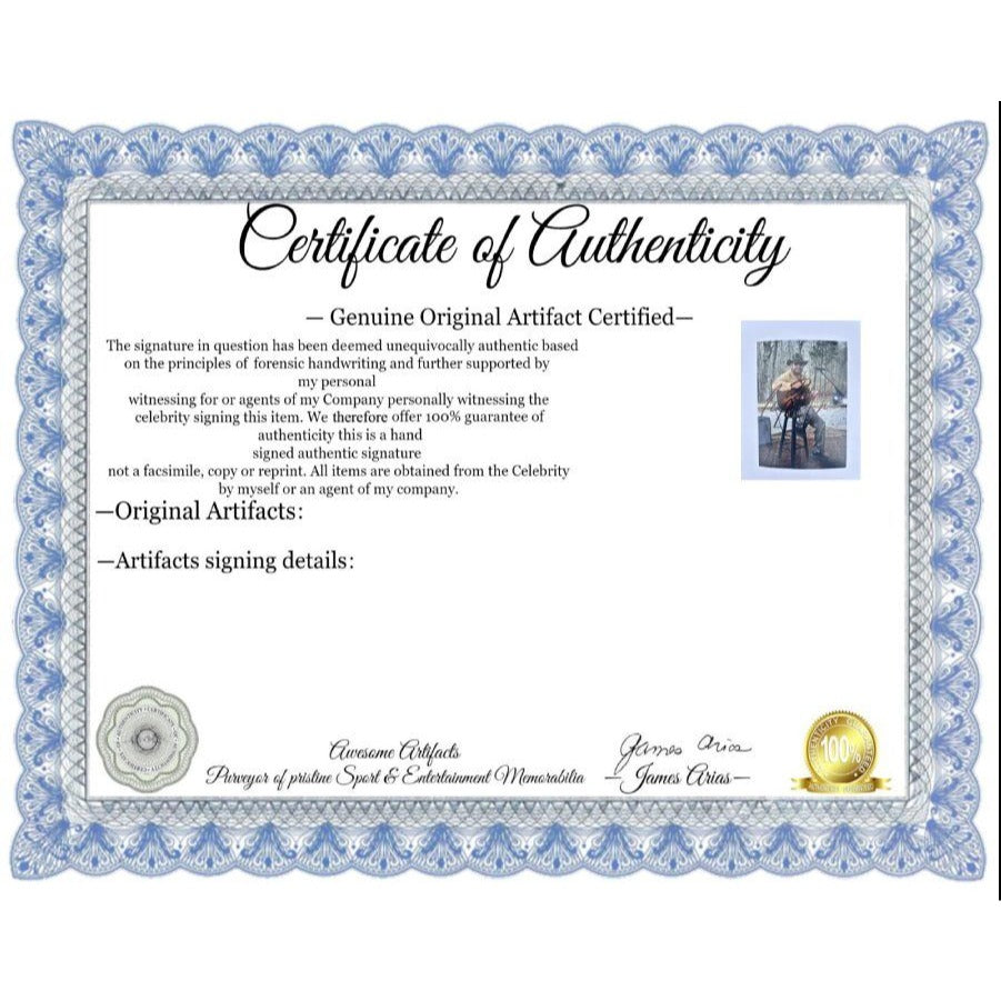 Hank Williams Jr. Country Music Legend 5x7 Photo signed with proof.