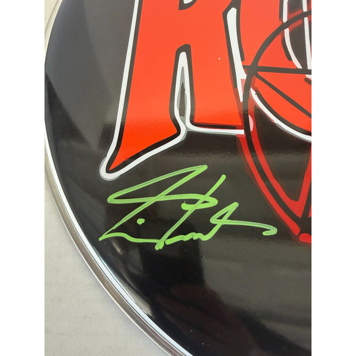 Rush Neil Peart Geddy Lee Alex Lifeson drumhead signed with proof..