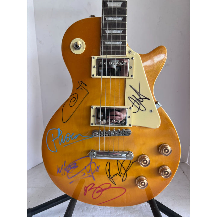 Chester Bennington Linkin Park band full size Les Paul electric guitar signed with proof