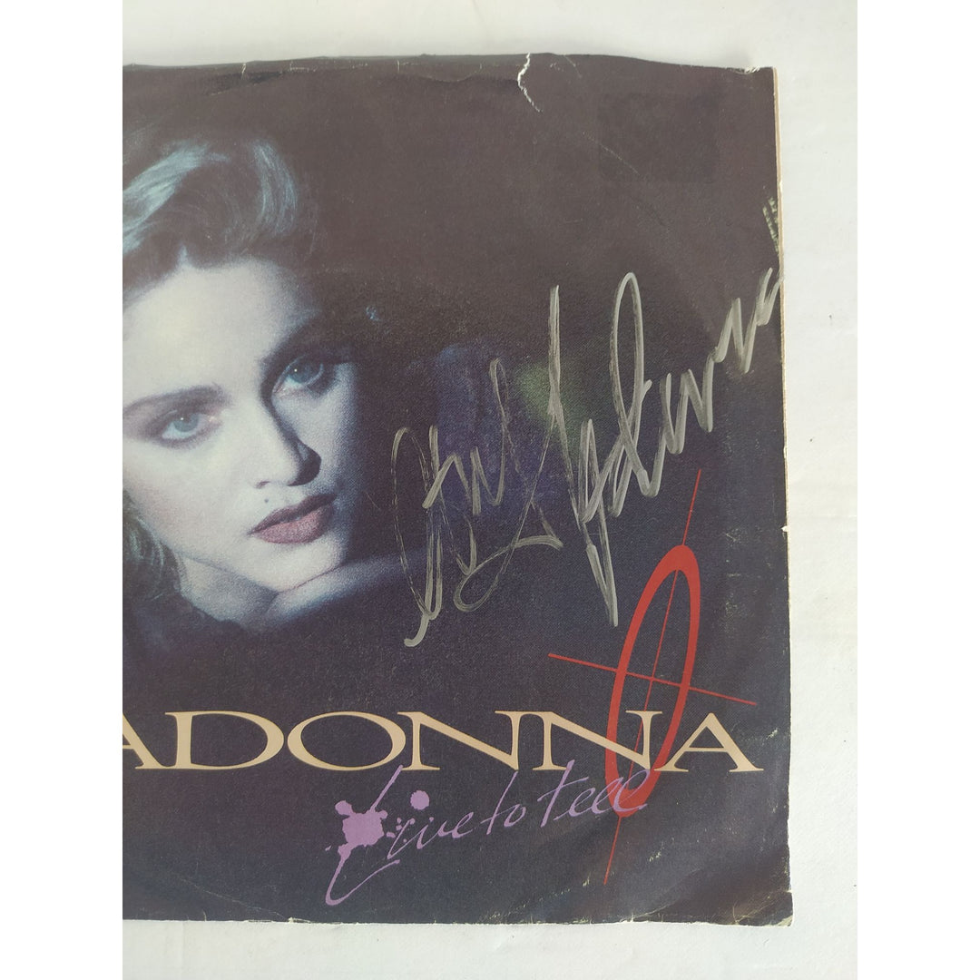 Madonna love to tell vintage 45 signed with proof