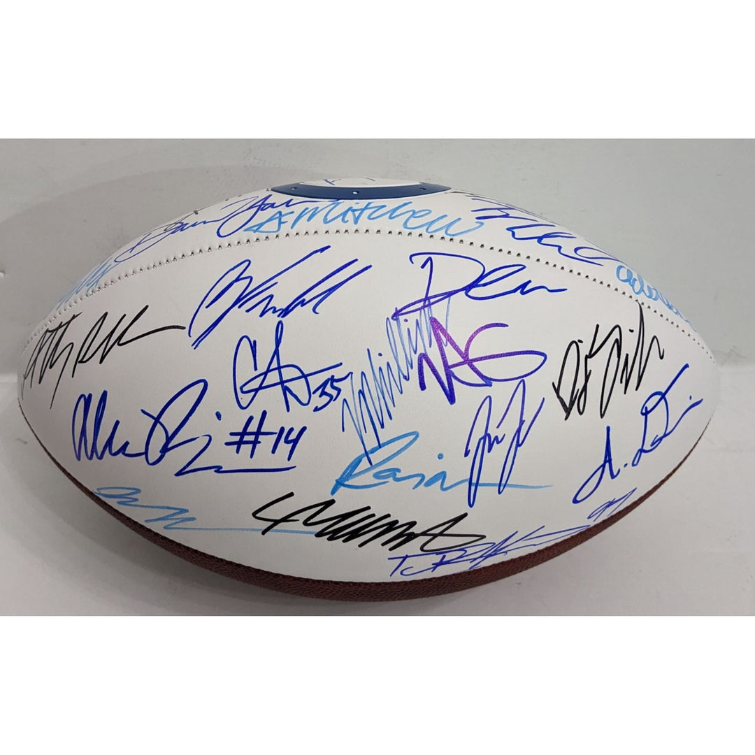 Jonathan Taylor Daniel Jones Indianapolis Colts 2025 (40) team signed football with proof