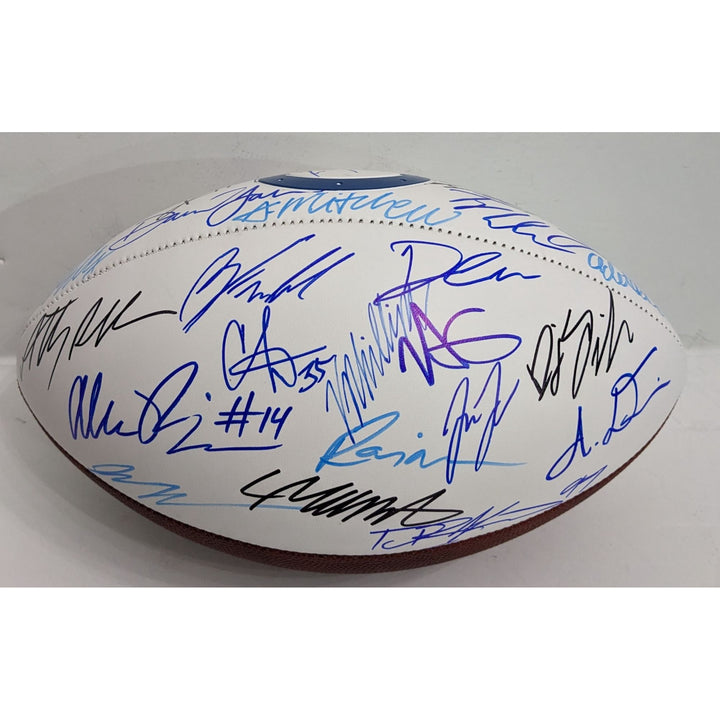 Jonathan Taylor Daniel Jones Indianapolis Colts 2025 (40) team signed football with proof