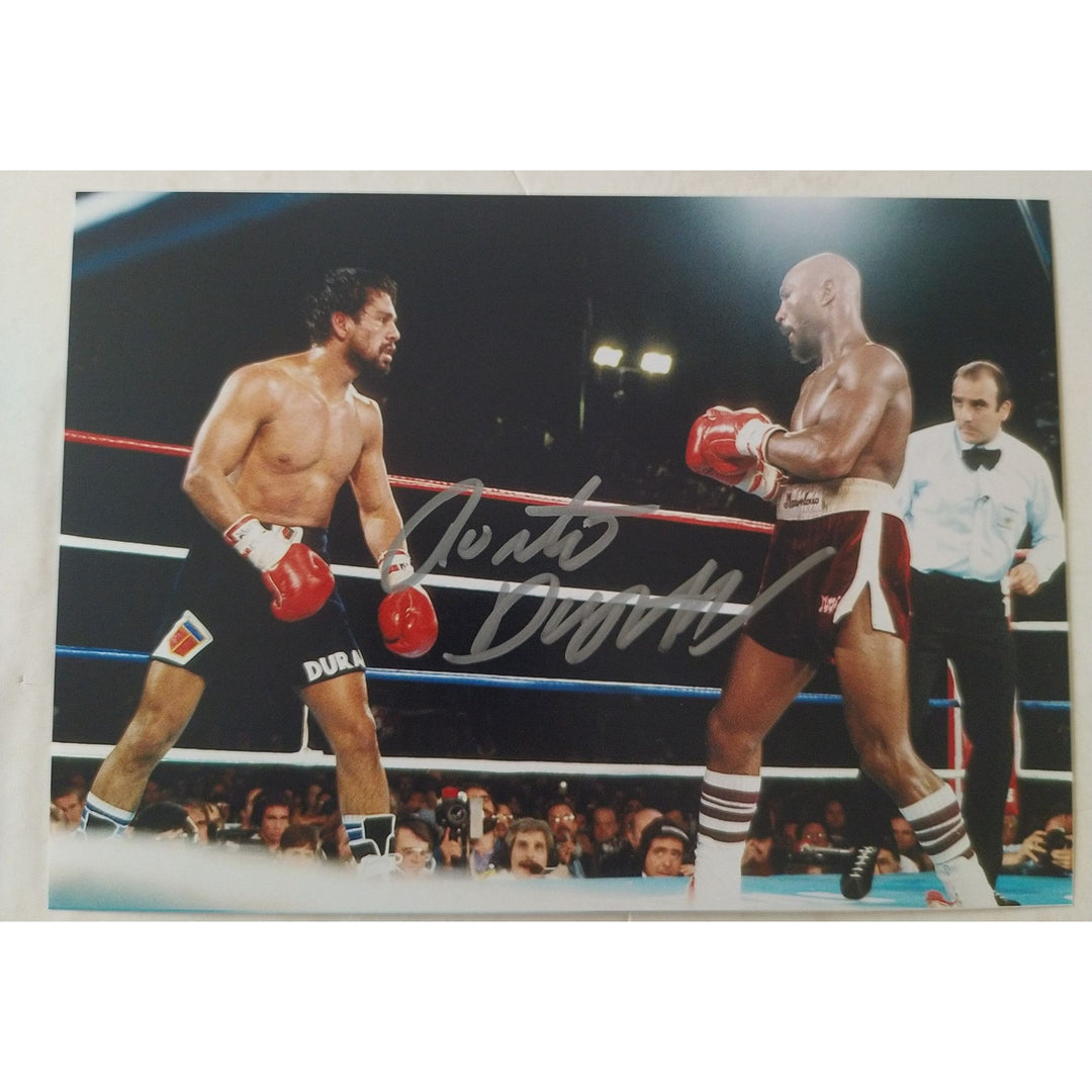 Boxing, Champion, Roberto Duran, 5x7 photos, signed with proof